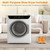 Portable Dryers for Laundry, Compact Clothes Dryer with Stainless Steel Tub & Boot