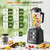 Blender, 1800W Blender with Grinder - 6-Blade Professional Smoothie Blenders for Kitchen