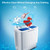 Portable Washing Machine, 20lbs Capacity, Twin Tub 2lbs Washer & 8lbs Spinner Combo