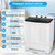 Portable Washing Machine 30Lbs Capacity Washer and Dryer Combo 2 In 1 Compact Twin Tub
