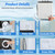 Portable Washing Machine 30Lbs Capacity Washer and Dryer Combo 2 In 1 Compact Twin Tub