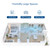 Blue & Humidifiers for Bedroom Large Room 6L Warm and Cool Mist for Families Plants with Built-in Humidity Sensor