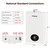 CAMPLUX Climatech 3 Tankless Water Heater Gas, 65,000 BTU Natural Gas Tankless Water Heater Indoor, Tankless Gas Water Heaters 2.64 GPM, CX264, White