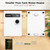 CAMPLUX Tankless Water Heater Electric 11kW 240 Volt, Point-of-Use Digital Display, Electric Instant Hot Water Heater with Self-modulating, Side Water Connection for Easier Installation, White