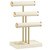 Detachable T Bar Beige Velvet Bracelet Holder, Jewelry Holder Organizer for Bracelet, Necklace, Watches, Rings