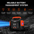 Portable Power Station for Camping, 150w 146wh Portable Generator for Home Use Indoor Outdoor Generator with AC Outlet Large Power Bank for Laptop Travel Emergency CPAP Survival Backup Apartment - Red