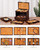 6-Layer Wooden Jewelry Organizer Boxes with 4 Drawers dresser, Vintage Multi-functional Jewelry Storage Case with lock