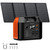 Solar Powered Generator, 300W Portable Power Station with Solar Panel 40W Included, 110V Pure Sine Wave 256Wh LiFePO4 Battery Pack with AC Outlet for Camping, Home Emergency, Traveling, RV Trip