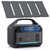 Solar Generator with Panels Included - Portable Power Station 300W with 30W Solar Panel, 192Wh(60000mAh) LiFePO4 Battery, Power Bank 8-Port Design w/2 AC Outlets for Home,Laptop, RV,Hurricane,Camping