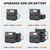 ALLWEI 2400W Portable Power Station with 2 x B200 PRO Expansion Battery, 6144Wh LiFePO4 Battery 4 AC Outlets Up to 2400W for Home, Outdoor Camping, RV, with 1500W AC Charging &1200W Solar Charging
