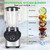 JUSANTE Professional Blender with 1200 Watts and 64 oz Glass Jar Kitchen Countertop Blender
