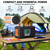 HOWEASY Portable Power Station,120W(240W Peak) Solar Generator,88Wh Lithium Battery Power with 110V AC Outlet/DC/USB/LED Light for Outdoor Camping Trip Hunting Emergency(Solar Panel Optional)