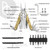 BIBURY Multitool Pliers Pro BI2045, Foldable Multitools with Replaceable Wire Cutters and Saw, Stainless Steel Multi Tool w/Upgraded Scissors and Screwdriver Set, Ideal for Camping, Hiking, Survival