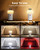 LED Rechargeable Camping Lantern with Hook - 6000mAh Emergency Outdoor Camping Lights, IPX5 Water Resistant Portable Tent Lights for Camping Hiking, Backpacking, Fishing, Outages (White)