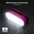 BougeRV Movable Area Light, Rechargeable Camping Lantern, 3200mAh Portable Camping Light, IP65 Waterproof, Camp Lamp for Tent, Power Outages, Emergency, Outdoor(Magenta)