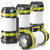 AlpsWolf Camping Lantern Rechargeable , Alpswolf Camping Flashlight 4000 Capacity, 6 Modes, IPX4 Waterproof, Led Lantern Camping, Hiking, Outdoor Recreations (4pack-Green)