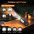 Dimgogo Rechargeable Camping Light with Stand 7 ft Max Height, 15000mAh Portable Cordless LED Work Light, 5500 Lumen 6500/4500/3500K Dimmable Emergency Flashlight with Detachable Tripod, Black