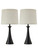 Touch Lamp for Living Room Bedroom, 21" Table Lamps Set of 2 with USB C+A Ports
