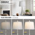 Rinweey 28" 3-Way Dimmable Bedroom Lamps for Night Stands, Tall Modern Living Room Lamps for End Tables (2 LED Bulbs Included)