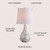 JONATHAN Y 20.5" Seashell Coastal Mini LED Table Lamp for Living Room Office, White Linen Drum Shade