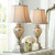 33 3/4" Tall Large Traditional End Table Lamps Set of 2 LED Night Light Gold Silver Finish Mercury Glass Living Room