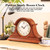 AYRELY® Grandfather Mantel Clock with Hour/Quarter-Hour Chime, Elegant Wooden Frame, Table Clocks Battery Operated