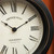NIKKY HOME Mantel Clock, Retro Desk Clock Silent-Non-Ticking Battery Operated Wooden Mantel Clock for Living Room