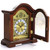 Bedford Clock Collection Redwood Mantel Clock with Chimes