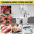1500W Commercial Bone Saw Machine, 15x19.3" Stainless Steel Meat Band Saw