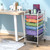 COSWAY 6 Drawer Rolling Storage Cart Tools Scrapbook Paper Office Organizer  