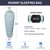 QEZER Down Sleeping Bag for Adults with 620 Fill Power Down Ultralight Mummy Backpacking Sleeping Bag