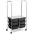 6 Drawer Rolling Storage Cart w/Hanging Bar Office School Organizer 