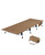 iClimb Super Easy Assemble Folding Cot Ultralight Compact Heavy Duty with Carry Bag for Adults Camping Backpacking (Brown)