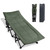 Northroad Camping Cot for Adults with Cushion and Pillow, Portable Folding Bed for Sleeping, Lightweight Tent cot with Carry Bag Supports 450 lbs (Green)
