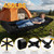 Northroad Camping Cot with Thick Mattress,Quick Set-Up Sleeping Cots with Side Pocket for Outdoor Camping, Office Nap, Home Garden, Beach, Travel, Black