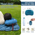 QEZER Ultralight Backpacking Sleeping Pad for Camping, with Inflatable Neck Camping Pillow, Lightweight Inflatable Sleeping Pad for Adults, Portable for Hiking, Car Travel - Durable & Comfortable