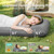 Andola Memory Sleeping Pad, 3.1" Ultra-Thick Foam Sleeping Mat for Camping, Self-Inflating Sleeping Pad with Pillow, Quiet & 9.5 R-Value, 4-Season Camping Mattress Pad for Tent Car Travel (Gray)
