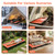 KingCamp Ultralight Camping Cot, Portable Folding Tent Camping Cot, 265 Lbs Heavy Duty Sleeping Cot with Pillow for Adults Outdoor Backpacking Travel Hiking, Orange