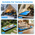 KingCamp Ultralight Camping Cot, Portable Folding Tent Camping Cot, 265 Lbs Heavy Duty Sleeping Cot with Pillow for Adults Outdoor Backpacking Travel Hiking, Blue