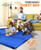 Gaialoop 3 Inch Memory Foam Camping Mattress, Dual Layer Thick Sleeping Camp Pad for Car Tent Cot, Roll-Up Portable Glamping Floor Bed for Guests Sleepover[Single: 75 * 30 * 3"]
