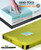 Gaialoop 3 Inch Memory Foam Camping Mattress, Dual Layer Thick Sleeping Camp Pad for Car Tent Cot, Roll-Up Portable Glamping Floor Bed for Guests Sleepover[Full: 75 * 54 * 3"]