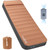 Elegear CumbreX™ Air & Foam Self Inflating Sleeping Pad, Built-in Electric Pump 4" Ultra-Thick Memory Foam Camping Mattress with Pillow Camping Pad 4-Season R-Value 9.5 Camp Mat (Khaki,Single)