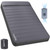 Elegear CumbreX™ Air & Foam Self Inflating Sleeping Pad, Built-in Electric Pump 4" Ultra-Thick Memory Foam Camping Mattress with Pillow Double Camping Pad 4-Season R-Value 9.5 Camp Mat (Grey, Full)