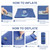 Elegear CumbreX™ Self Inflating Sleeping Pad, Built-in Electric Pump 3.15" Ultra-Thick Memory Foam Camping Mattress with Pillow Foam Sleeping Pad for Camping R-Value 9.5 Foam Camping Pad for Travel