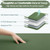 Elegear CumbreX™ Self Inflating Sleeping Pad, Built-in Electric Pump 3.15" Ultra-Thick Memory Foam Camping Mattress with Pillow Sleeping Pad for Camping R-Value 9.5 Foam Camping Pad Army Green Single