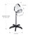 Professional Hooded Hair Dryer,Standing Blow Hair Dryer with Cap