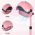 Hooded Hair Dryer Pink,Stand Hair Dryer Bonnet with 3 Temperature