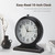 10-inch Vintage Mantel Desk Clock, Silent Desk Clock for Living Room Décor