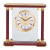 Customizable Mantel Quartz Alarm Clock in Piano Rosewood Finish and with Solid Brass Trim, Includes Personalization