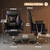 HOMCOM Massage Office Chair with 6-Point Vibration, Overstuffed Reclining Desk Chair with High Back, PU Leather